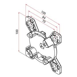 Support Universel 100X100 pour T Mode