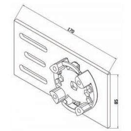 Support Monobloc Côté Moteur pour T Mode